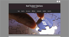 Desktop Screenshot of deafstudentsolutions.com