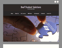 Tablet Screenshot of deafstudentsolutions.com